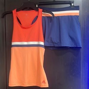 ADIDAS tennis set. Top and skirt.